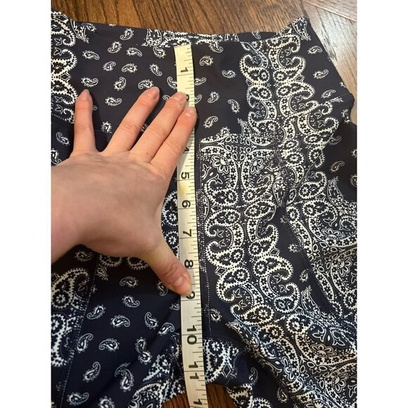 Year of Ours‎ | Blue White Bandana Print Leggings Sz S - Picture 7 of 7